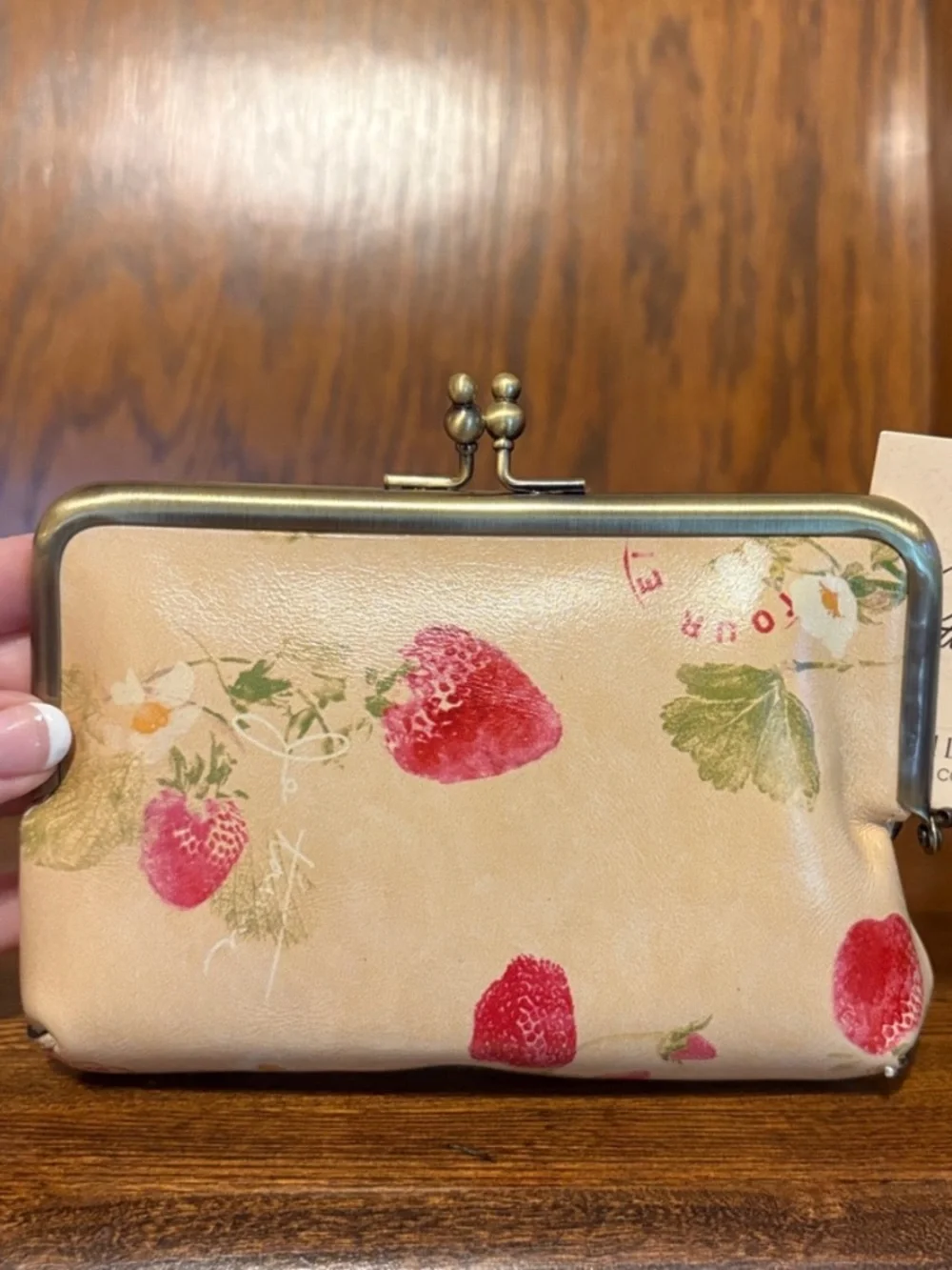 NWT-Patricia Nash-SET-Parisian🍓Strawberry-Sandrine Bag & Fira Frame Wallet-$258